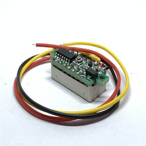 0.28 "üç satır Mini dijital LED kırmızı renk voltmetre ekran üç haneli 0.28 inç 0-100V gerilim metre - Product Image 4