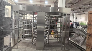 RFID-Gesichts erkennung Tür zugangs kontrolle Voll hohes Drehkreuz Doppel kanal Drehkreuz tor in voller Höhe Rfid QR Barrier Gate - Product Image 5