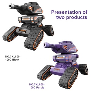 Uzaktan kumanda oyuncak Boys için 2.4G uzaktan kumanda 10-pass su mermi tankları oyuncak araba elektronik ses ve ışık oyuncak Model araba - Product Image 6