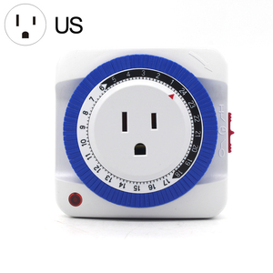 Eu Us 24 ore Timer presa di protezione programma meccanico a risparmio energetico interruttore Timer digitale spina presa a muro spina Timer - Product Image 1