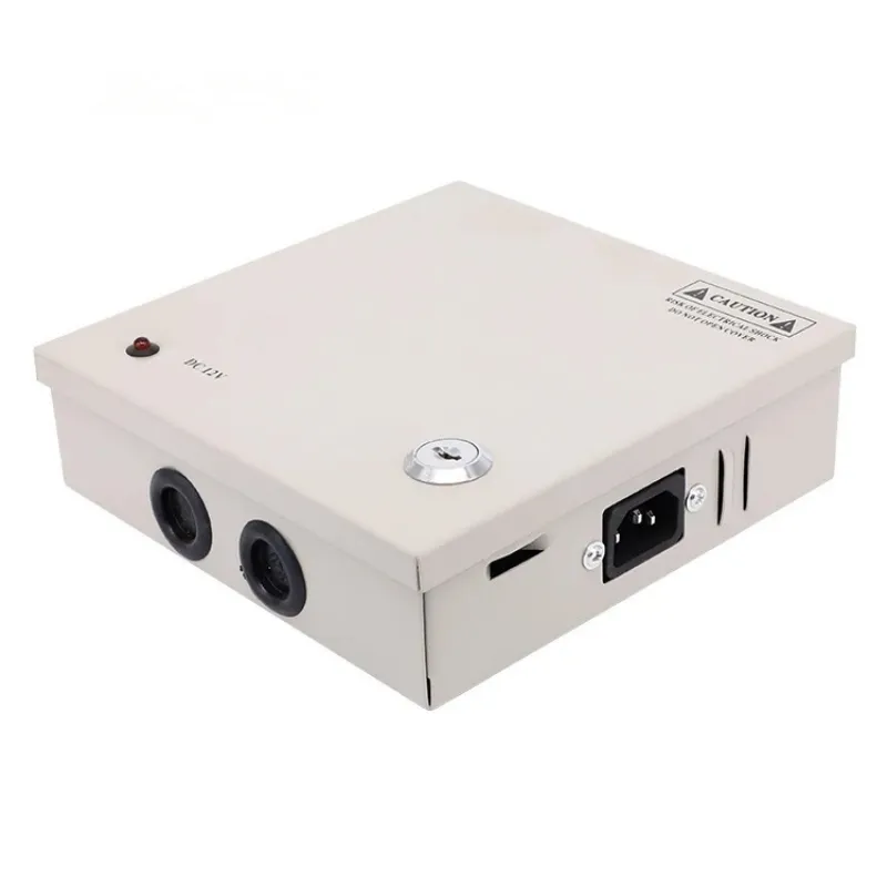 5A 10A 20A 30A 40 amper CCTV anahtarlama güç kaynağı CCTV için Metal 12V 24V kamera güç kaynağı kutusu