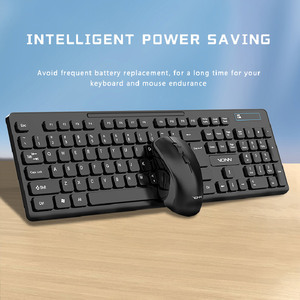 VONN VON100 2.4G <span class=keywords><strong>Combo</strong></span> Teclado e Mouse Sem Fio Do Escritório Portátil USB Conjunto de Mouse Teclado Portátil para Laptop <span class=keywords><strong>Desktop</strong></span> PC
