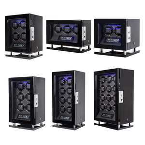 Hot Sale 2025 Luxury Fingerprint and Key Lock Automatic <strong>Watch</strong> Case High Quality <strong>Watch</strong> Winder Safe Box for Men <strong>Watch</strong> - Product Image 1