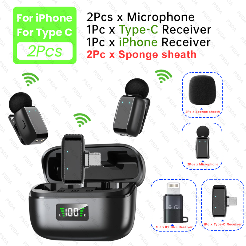 Black-2Mic+Type C+IP (LIV068-C)