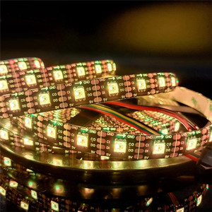 Адресуемая светодиодная Rgb лента WS2812B WS2812 WS2811, 60 светодиодов/м, 12 В, цифровая программируемая Светодиодная лента 5050 5 м с умным пикселем - Product Image 5