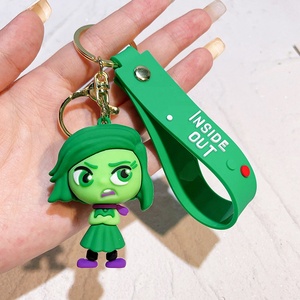 20 Styles 3D PVC Soft Rubber Car <strong>Key</strong> Chain Ring Hanging Piece Anime of Popular Cute INSIDE OUT 2 <strong>Cartoon</strong> Inside Keychain - Product Image 4