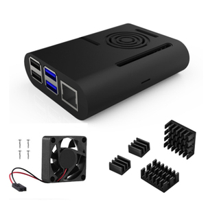 Raspberry Pi 4モデルB、Pi 4B、Pi4用の冷却ファンヒートシンク付きRaspberryPi4ケース用 - Product Image 1