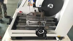 Metallographic Cutting <strong>Machine</strong> Q-100B Abrasive Cutting Saw Customized with X-axle and Cabinet - Product Image 5