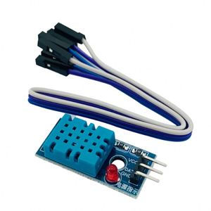 DHT11電子ビルディングブロックモジュールDHT11ワイヤ付きシングルバスデジタル温度湿度センサー - Product Image 1