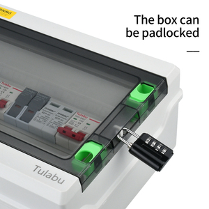 Caja combinadora de CC impermeable para exteriores Tulab con corriente de 30A 1 entrada 1 salida SPD protección contra rayos para sistemas solares domésticos