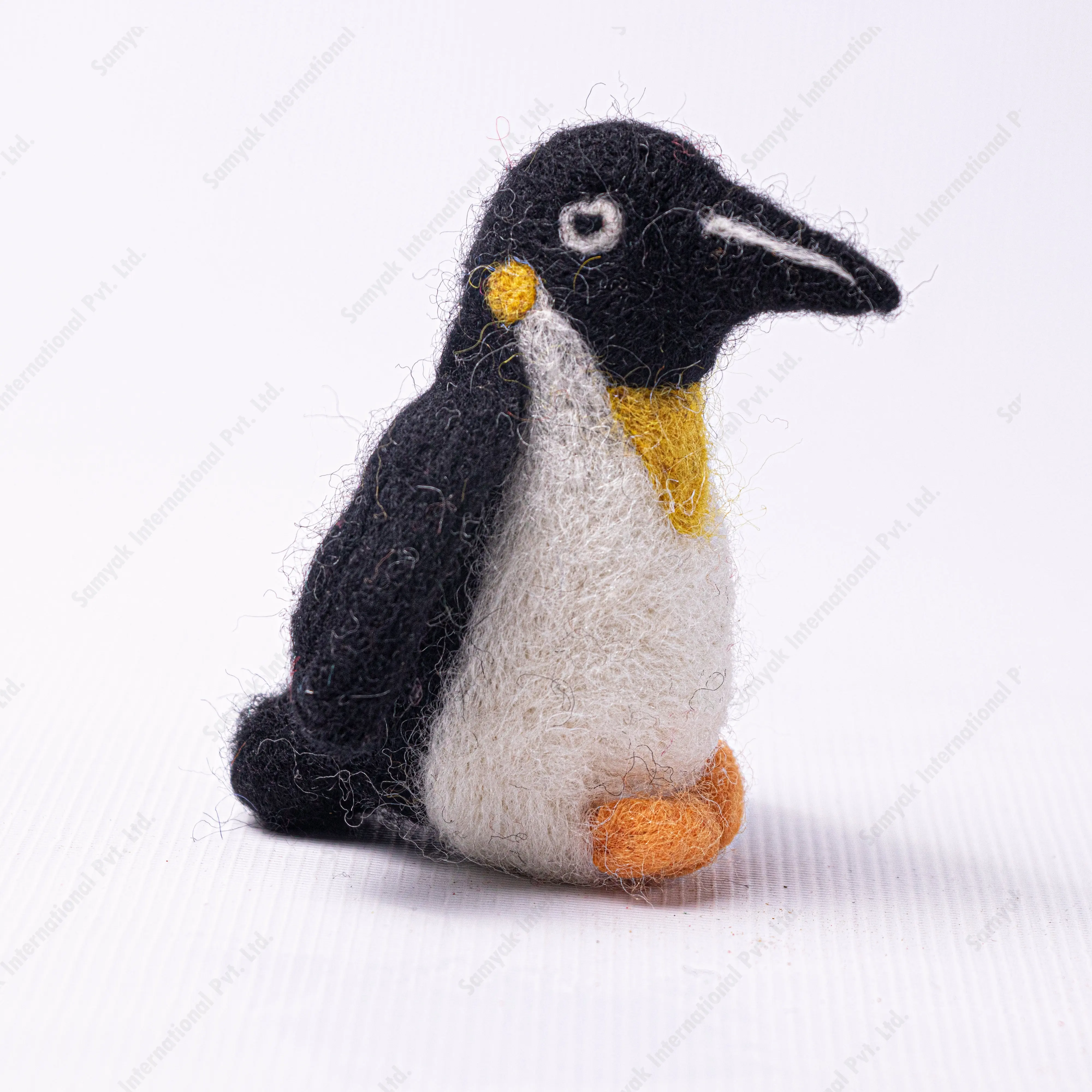 Figura de pingüino de fieltro más vendida para decoraciones y juguetes educativos, muñecas para niños, producto hecho a mano de lana