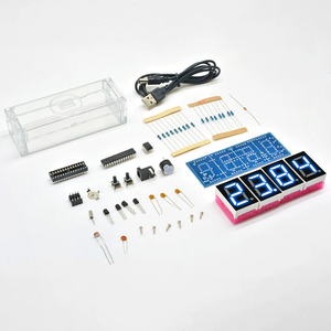 Elektronische Uhr DIY KIT LED-Mikrocontroller-Kit Digitaluhr Zeitlicht Regelung Temperatur Thermometer Diy elektronisches Kit - Product Image 3