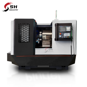 Torno CNC de aluminio barato Tck56A TCK66 TCK66Y Torno automático CNC de cama inclinada con eje C Eje Y y torreta viva - Product Image 1