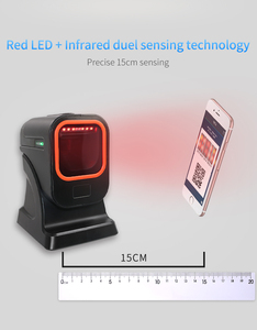 USB RS232 2D Desktop-Barcode-Scanner Verbesserter Infrarot sensor Weiches Licht Design für POS-Einzelhandel geschäfte Supermärkte Lager - Product Image 3