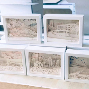 3D LED DIY khắc laser Anime Shadow khung ảnh Đèn trang trí Tabletop hiển thị quà tặng sáng khung ảnh - Product Image 2