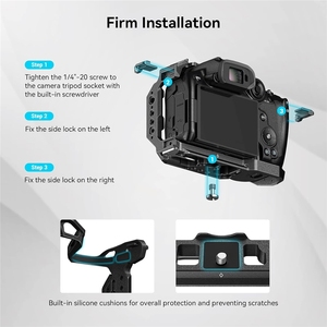 SmallRig Aluminum Alloy R10 Cage with 1/4&quot;-20 and 3/8&quot;-16 Threaded Hole and Quick Release Plate for Canon R10-4004 - Product Image 5