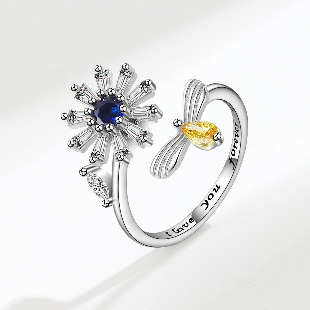 White gold color (blue diamond)
