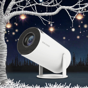 Hy300 Pro 4K Android 11 dual Wi-Fi 6 260ANSI bt5.0 <span class=keywords><strong>Mini</strong></span> Máy chiếu thông minh cho rạp hát tại nhà ngoài trời đèn <span class=keywords><strong>LED</strong></span> ống kính DLP Android 11 - Product Image 3