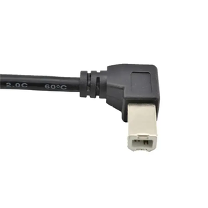 OEM工厂USB 2.0型公b型公1m 2m l形快速充电数据线手机车载摄像头90度右 - Product Image 3