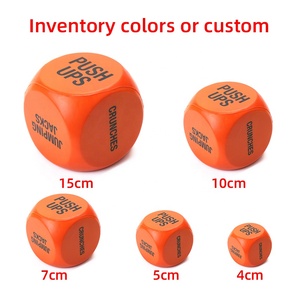 OEM ODM tùy chỉnh PU bọt yoga 6-Side DICE Trắng đa diện xúc xắc Hot Bán Thần Tài Cube chơi xúc xắc với từ Jumbo bọt bóng - Product Image 5