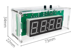 Multifunktion ales Digitaluhr-Kit Einzel chip Elektronische Uhr Temperatur Datum Anzeige DIY Schweißen - Product Image 3