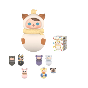 ポップマートオリジナルRoly-Poly KittyシリーズブラインドボックスフィギュアPVCアクション収集可能なおもちゃランダムデザイン室内装飾用 - Product Image 1