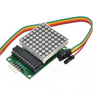 4 in 1 originale MAX7219 Modulo A Matrice di punti Per Il Microcontrollore Display con 5P Linea di Rosso Verde Blu