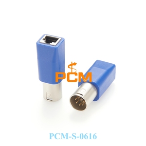 Convertidor DMX512 XLR a Ethernet, adaptador macho XLR de 3/5 pines a adaptador de red RJ45 CAT5E, para sistema de iluminación DMX512 - Product Image 3