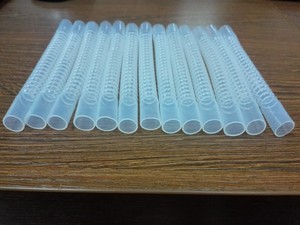 Flexible Medical PTFE/PFA/FEP <strong>Corrugated</strong> <strong>Tube</strong> Transparent F4 Bellows Plastic Ripple Wave Hose Ptfe