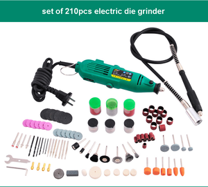 210件电动模具磨床迷你旋转工具包/3毫米带磨削附件的迷你钻头旋转工具