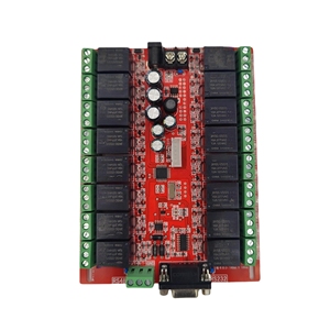 Computer gesteuerter Schalter 24V/12V 16 Serielles Straßen relais modul