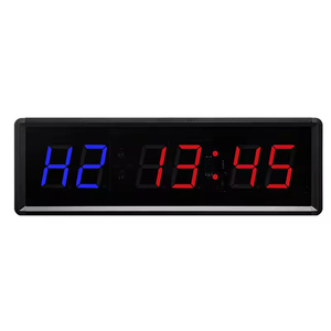 KYX 1,5 дюймов 6-значный светодиодный дисплей портативные настенные часы фитнес-таймер в тренажерном зале 12/24 часы реального времени с пультом дистанционного управления - Product Image 2