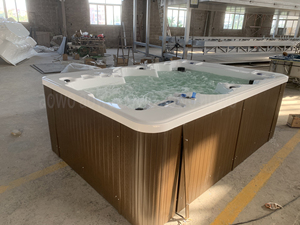 126inch 6 người ngoài trời bồn tắm nước nóng yjacuzzi Spa hồ bơi lười biếng lớp baina <span class=keywords><strong>remous</strong></span> paresseux Ống nóng ngoài trời Whirlpool với màu - Product Image 5