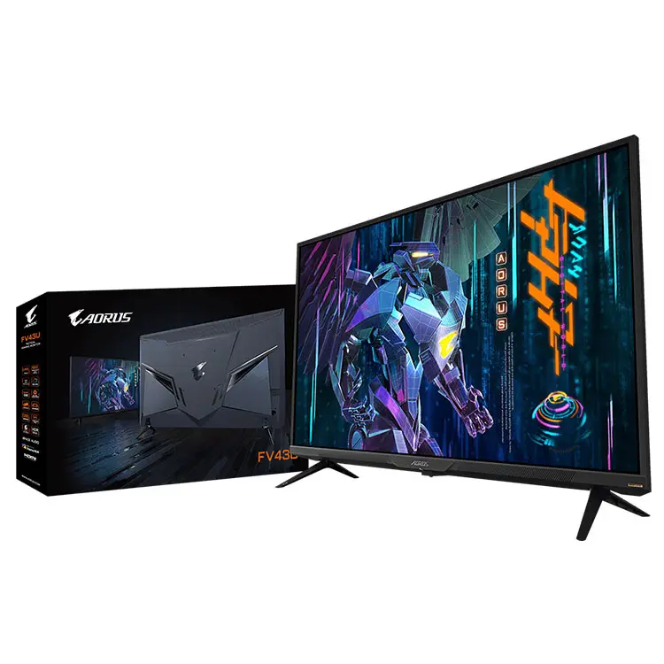GIGABYTE AORUS FV43U 43 Inch VA 3840 x 2160 UHD 4K 1ms 16:9 aspect ratio with a 144Hz refresh rate for Gaming Monitor