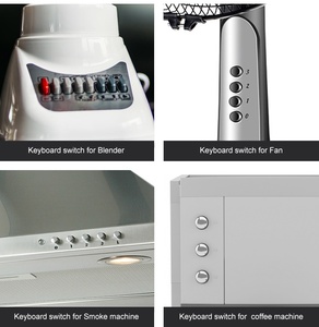Modern becerileri mutfak aletleri aralığı davlumbaz klavye 5 anahtar basmalı düğme anahtarı - Product Image 6
