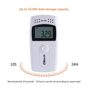 RC-4HC USB Temperature <strong>Data</strong> Logger 16000 Point Temperature Humidity Recorder <strong>Data</strong> Logger Built-in - Product Image 2