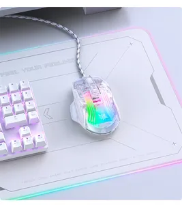 Skyloong Mouse da gioco con cavo trasparente RGB retroilluminazione 7 pulsanti 6 DPI regolazione personalizzata programmazione Mouse per Computer - Product Image 2