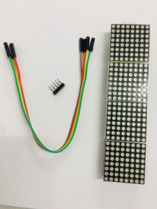 MAX7219 modulo a matrice di punti microcontrollore 4 In un Display con linea 5P LED rosso/blu/verde display vendita calda