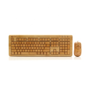Teclado de bambú con cable Usb y ratón, ecológico, venta al por mayor - Product Image 2