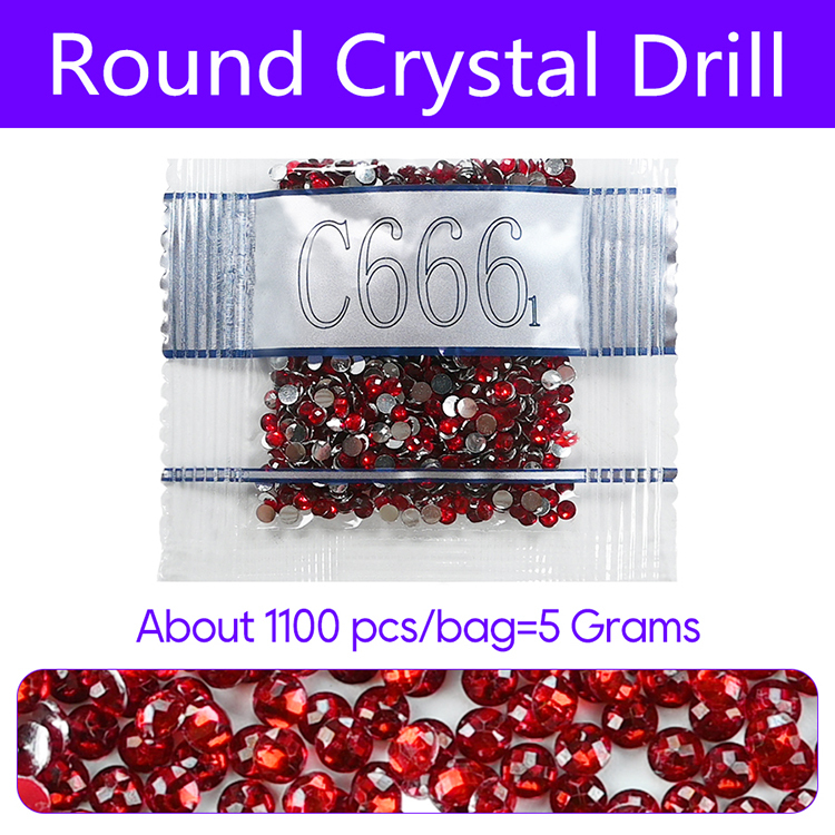 Round Crystal Drill - Big Bag