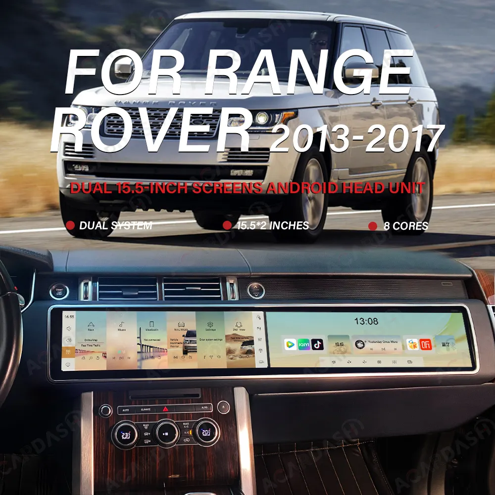 راديو Range Rover Vogue L405 رياضي L494 أندرويد للسيارة بصوت ستريو متعدد الوسائط من ACARDASH لعام 2024 وحدة ملاحة رئيسية للسيارة موديل 2013-2017