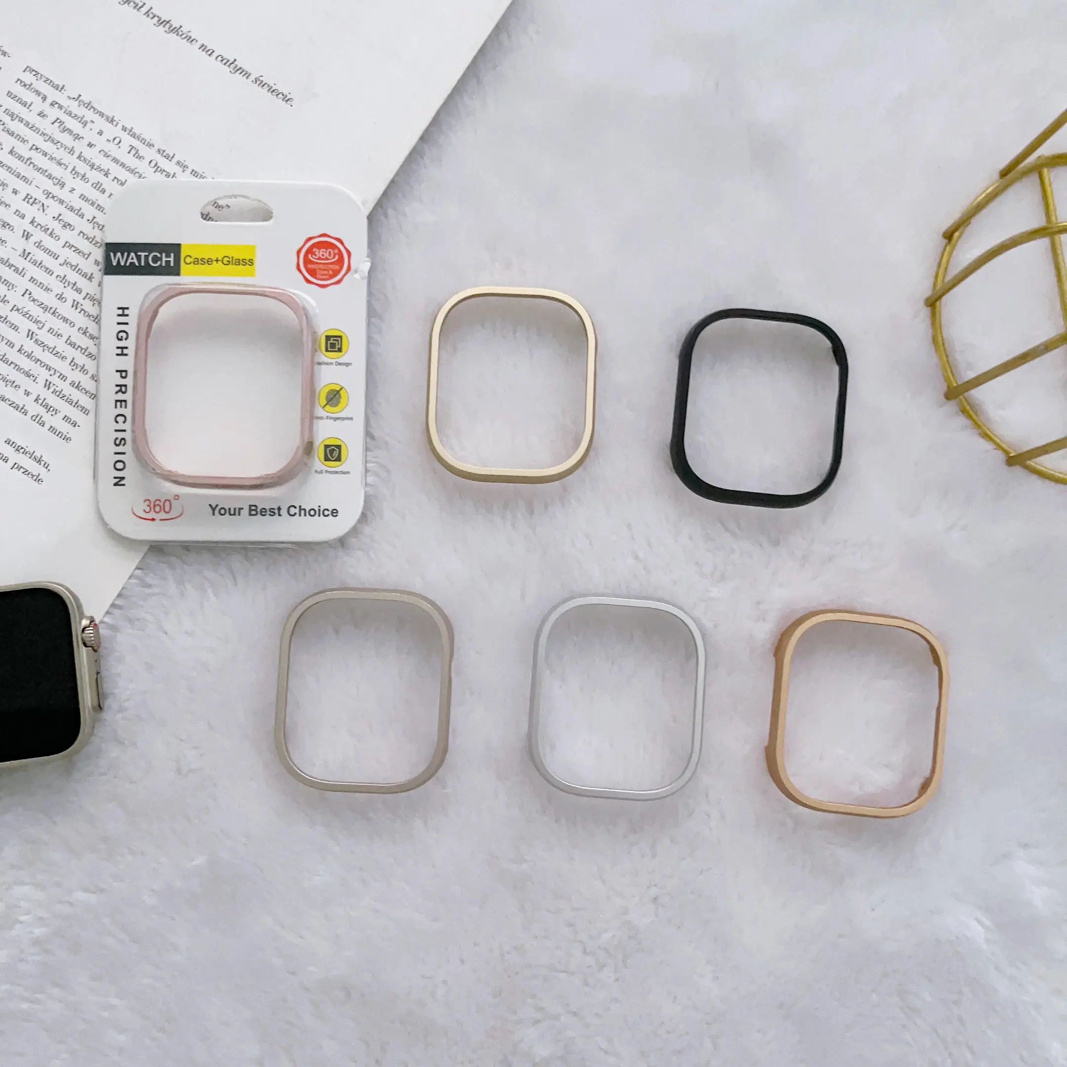 Metaal Legering Horloge Case Bumper Beschermer Voor Apple Watch 8 Ultra 49Mm Luxe Harde Beschermhoes Voor Iwatch 49Mm