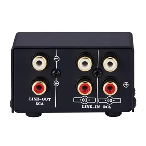 2-in-1 out o 1-in-2 out Interfaz RCA Fuente de audio y video Selector de señal Conmutador Accesorio de audio y video