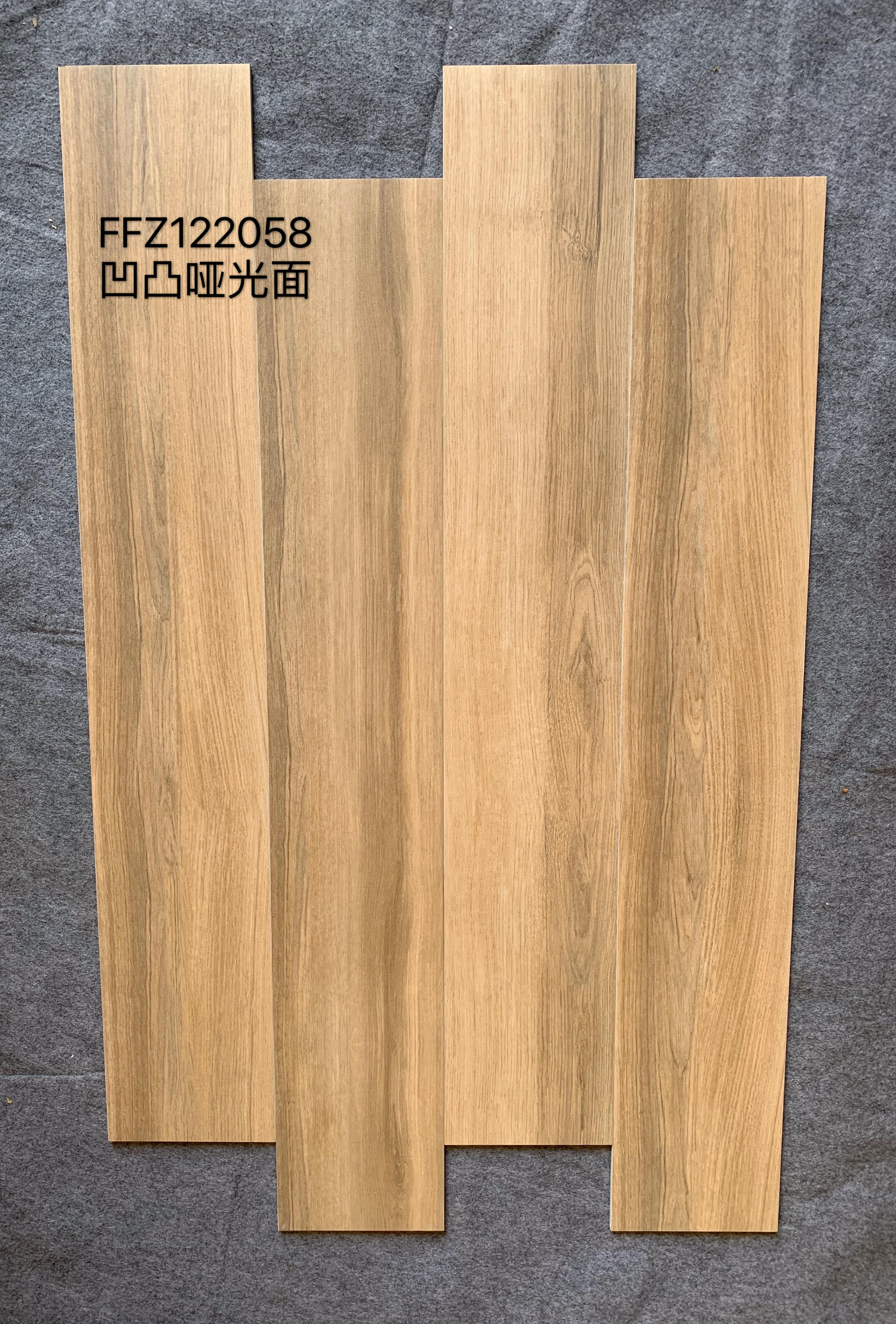 2021 new hot sale wood grain straight edge tile concave convex matte  200*1200mm tile