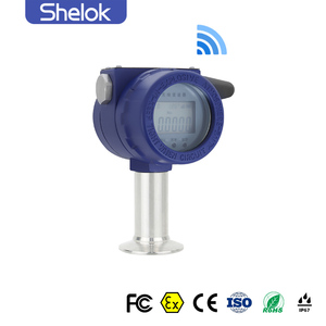 Shelok vệ sinh cảm biến áp suất không dây ATEX chứng nhận thép không gỉ 316L phẳng màng cho CIP SIP hệ thống - Product Image 5