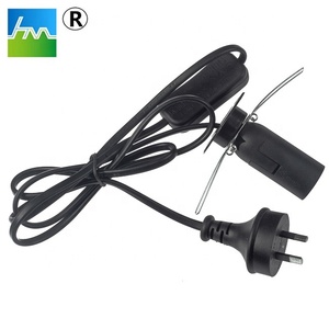 SAA onaylı 2.5A standart E14 tuz lambası güç kablosu ile 303 anahtarı 5FT siyah ürün tipi güç kabloları ve uzatma kabloları - Product Image 5