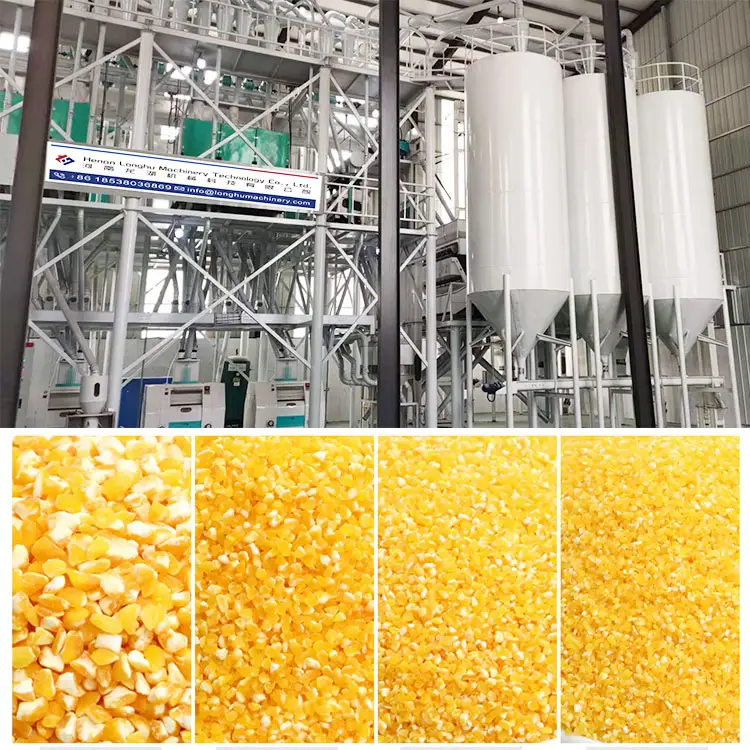 100T/jour farine de maïs et moulin à farine de maïs rectifieuse ligne de production