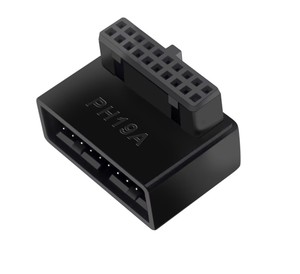 USB 3.0 19/20pin ตัวผู้ตัวเมียอะแดปเตอร์แปลง90องศาสำหรับซ็อกเก็ตเชื่อมต่อเมนบอร์ด PH19A PH19B สต็อกสินค้า - Product Image 6