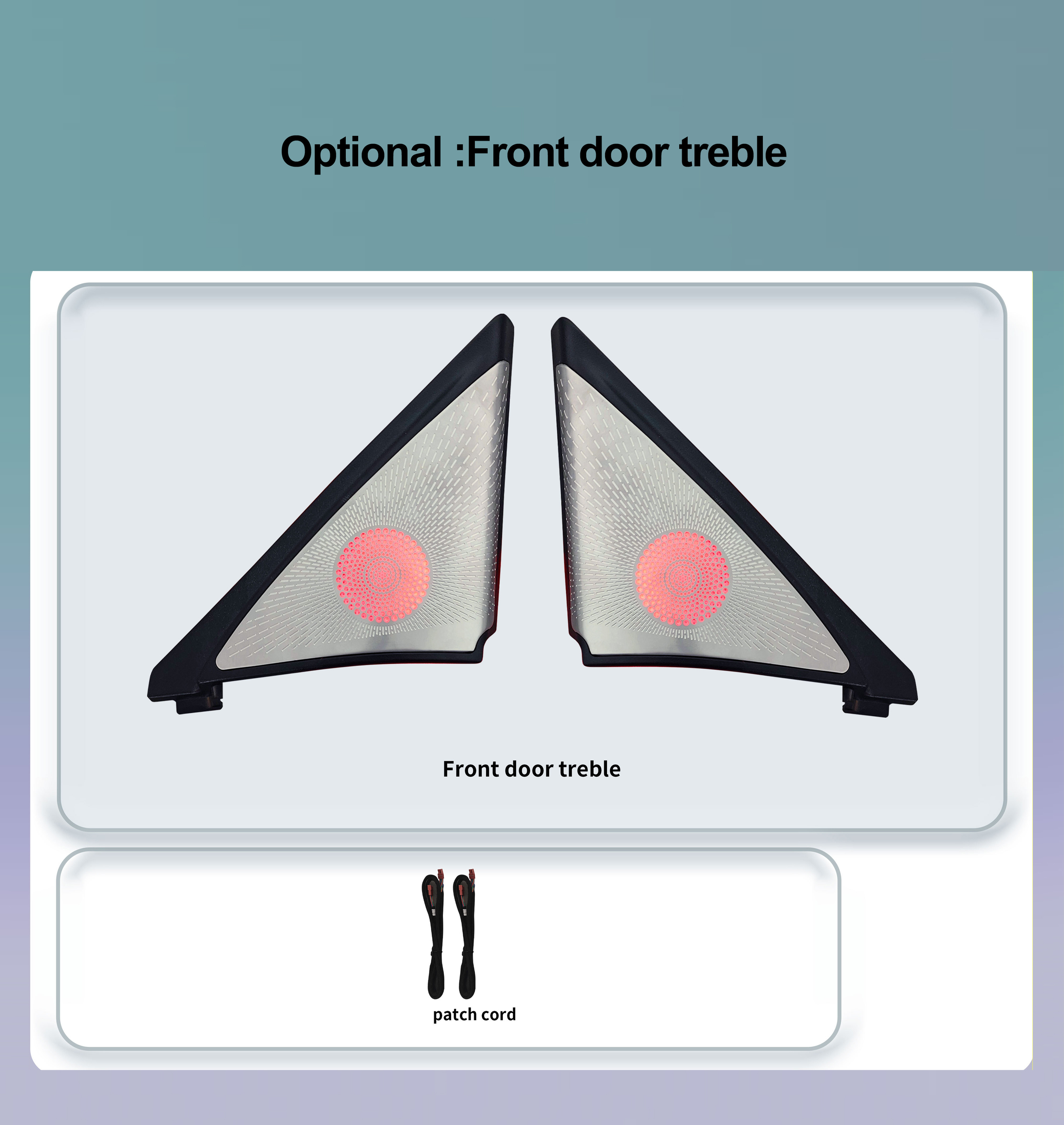 Optionnel : Troisième haut-parleur de porte avant