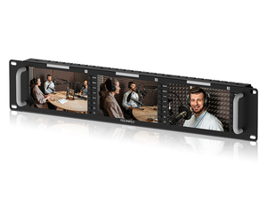 Feelworld T51 PLUS-H Triple 5.5&quot; 2RU Rackmount Monitor Full HD 4K <strong>HDMI</strong> AV <strong>Input</strong> and <strong>Output</strong> 5.5 Inch Rackmount Monitor - Product Image 3